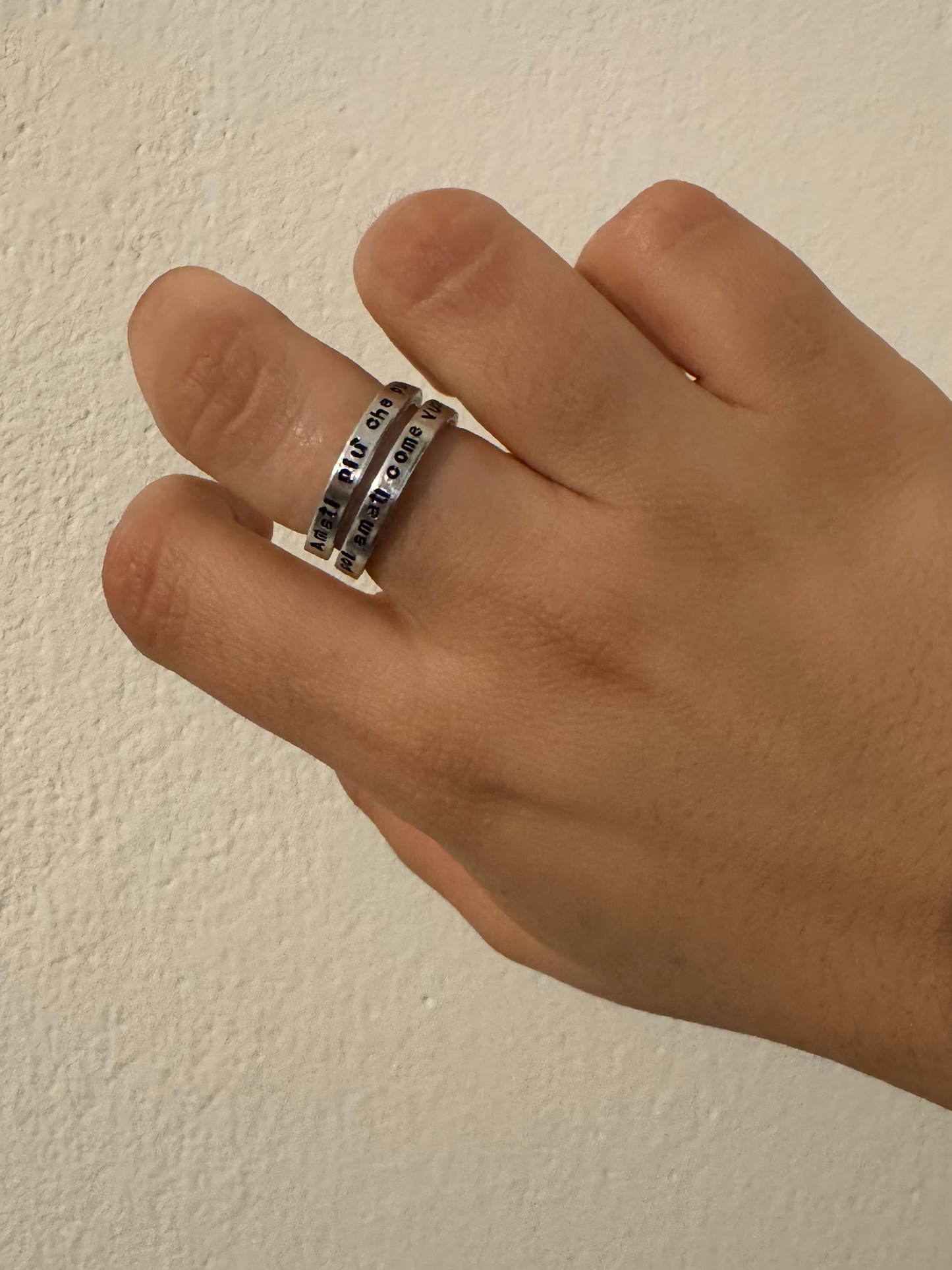 Anello serpente mini in alluminio regolabile