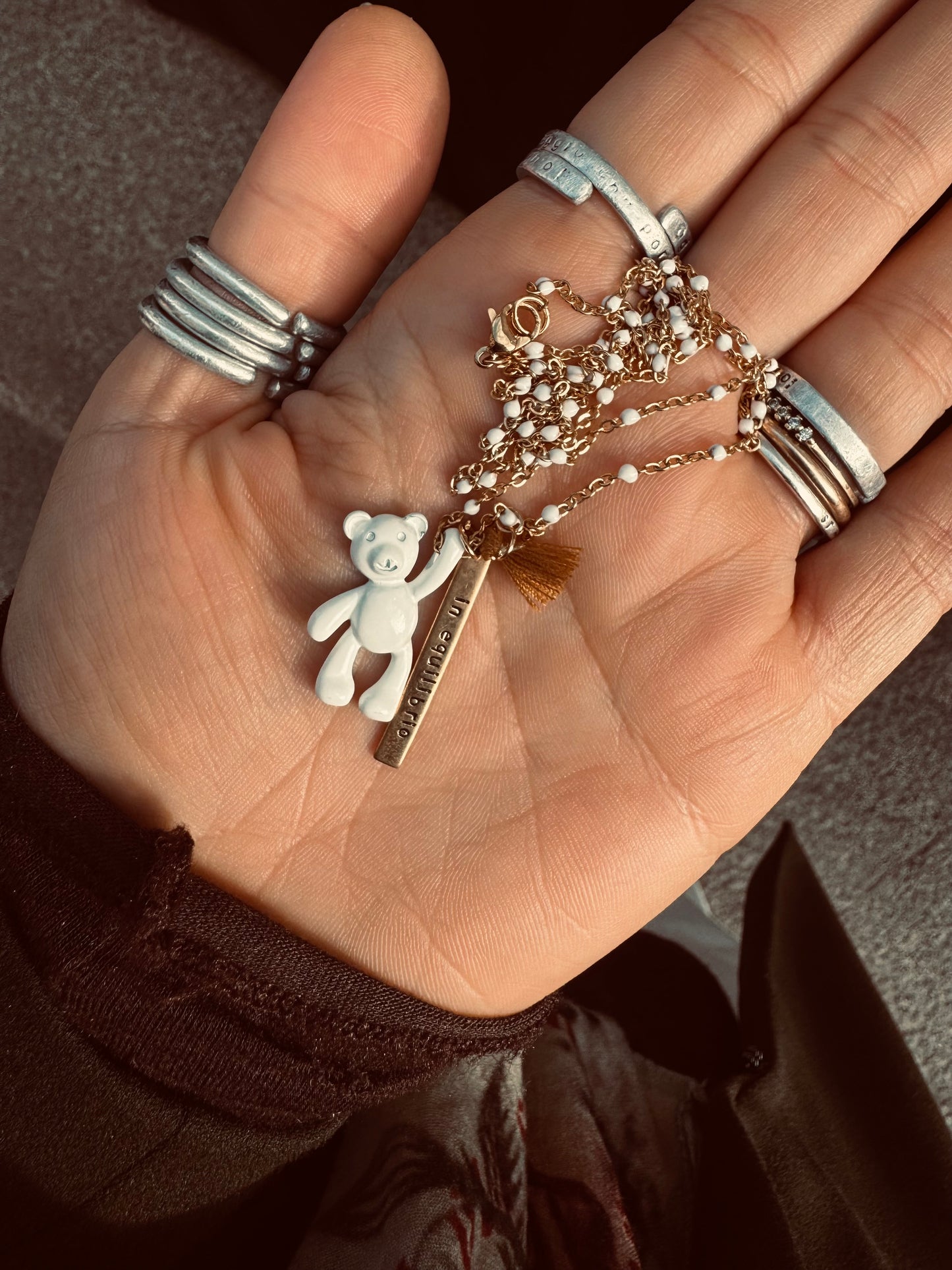 Collana Orsetto color