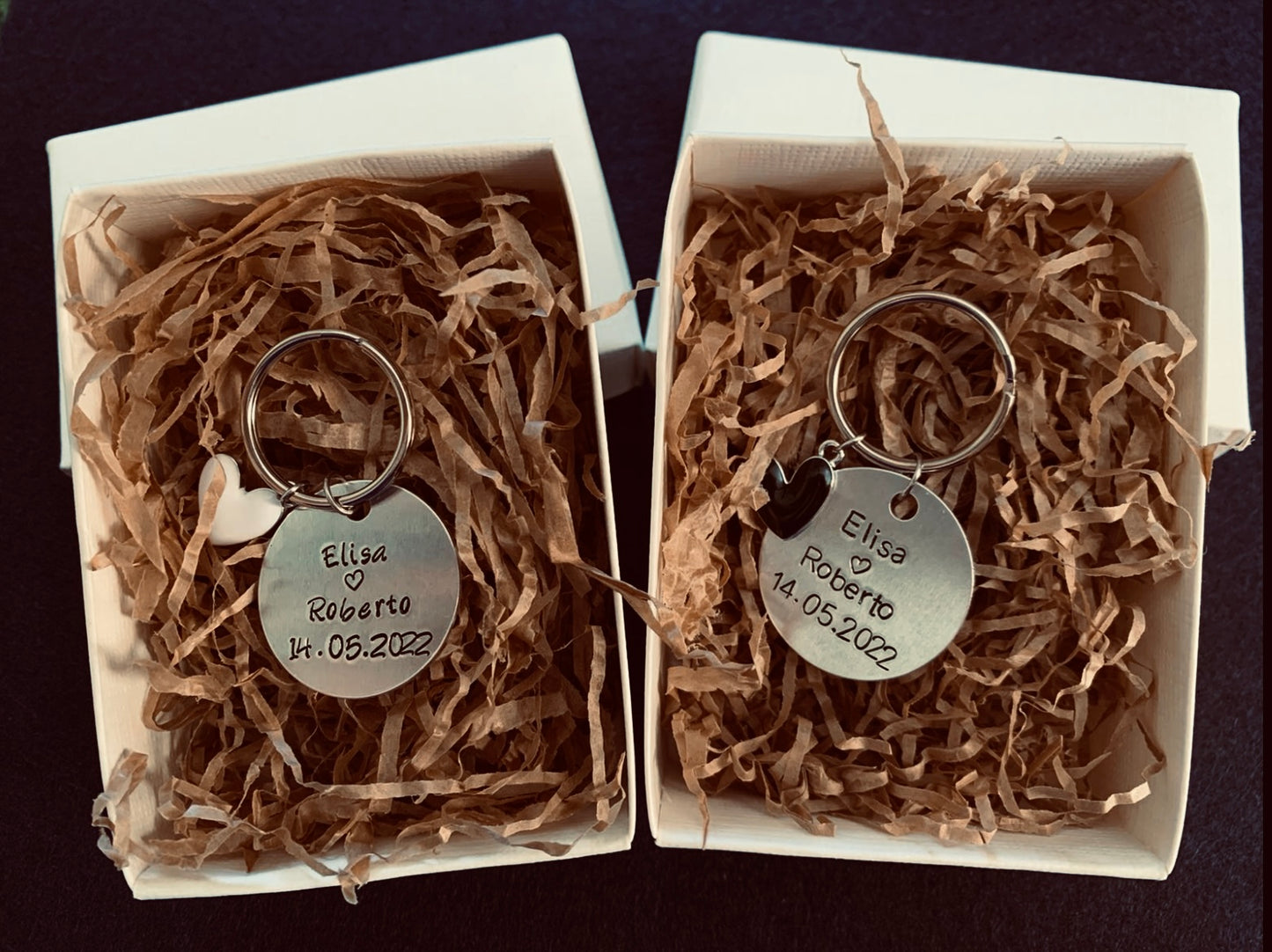 Coppia di portachiavi "Love"