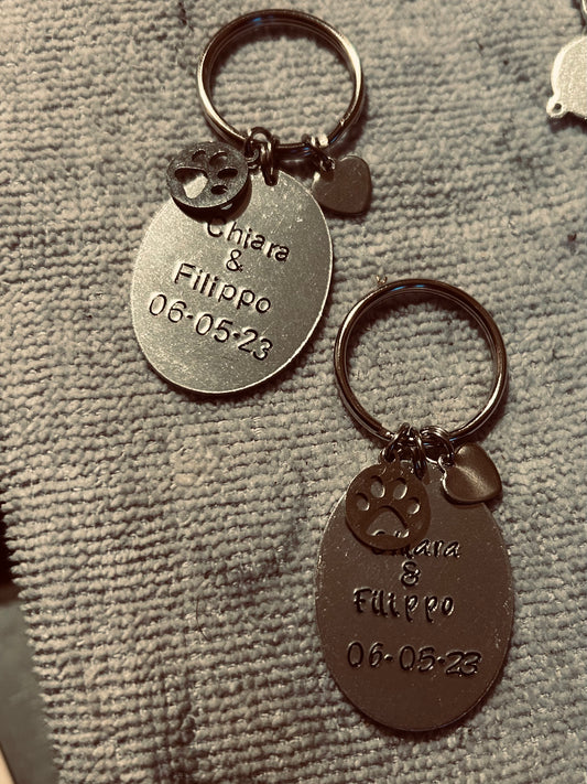 Coppia di portachiavi "Love"